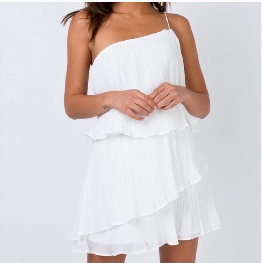 Princess Polly Aluna Mini Dress in White Size 10